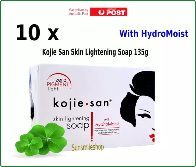 10 x Kojie San Soap 135g - Skin Lightening Whitening Body (Exp: 09/2025)