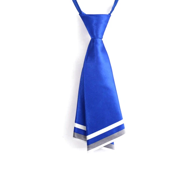 Japanese Lady Girls Tie Satin Pre-tied Necktie Uniform Cute Preppy Style Decor