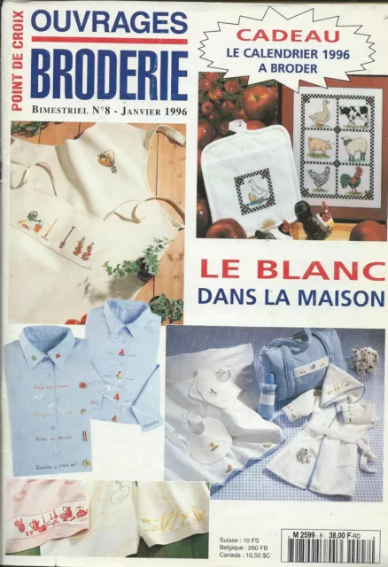 Ouvrages broderie n°8 janvier 1996 point de croix