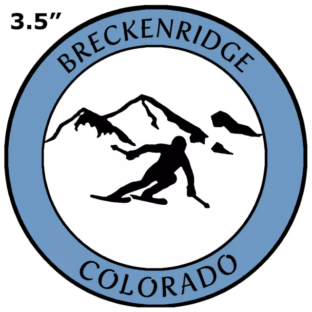 Breckenridge Colorado Extreme Skier - Car Truck Window Bumper Sticker Decal