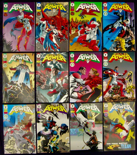WILL TO POWER 1 2 3 4 5 6 7 8 9 10 11 12 Complete (Dark Horse 1994) 9.2 NM-