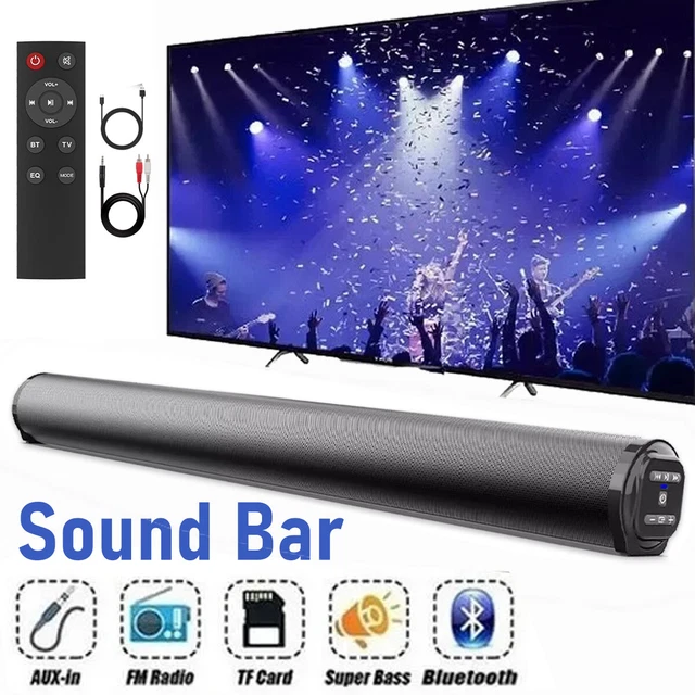 SURROUND TV SOUND Bar Speaker Wireless Bluetooth Subwoofer Home Theater