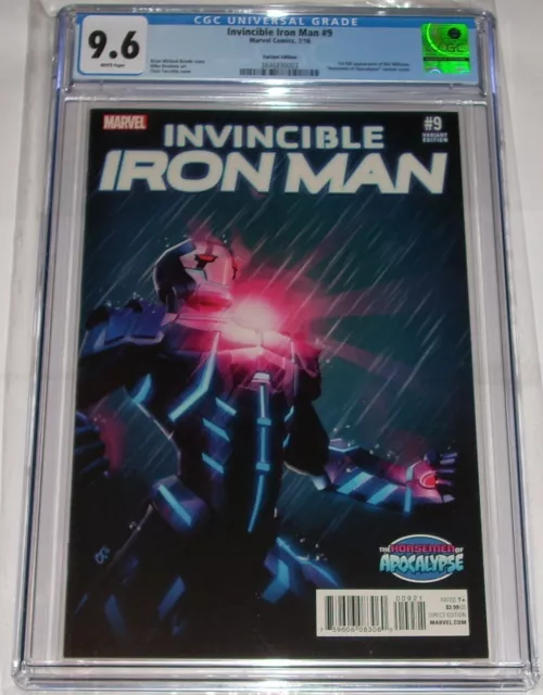 Invincible Iron Man 9 CGC 9.6 Chris Turcotte Variant Cover 1st Riri Williams