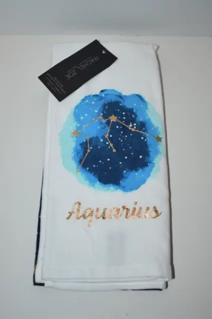 Rachel Zoe Aquarius Constellation Pattern Kitchen Dish Towel Set (2 Towels)