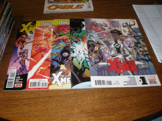 All New X-men Annual 1,16,17,18,19 2017 vfnm Marvel comic lot