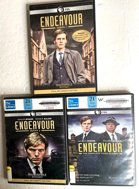 ENDEAVOR SERIES SEASONS 1-3 DVD PBS Masterpiece Mystery! ITV Shaun