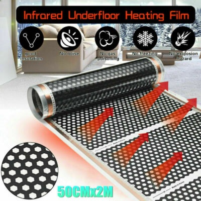 MURO a pavimento infrarosso lontano FILM DI RISCALDAMENTO ELETTRICO FOIL tappetino pavimento laminato 70W 