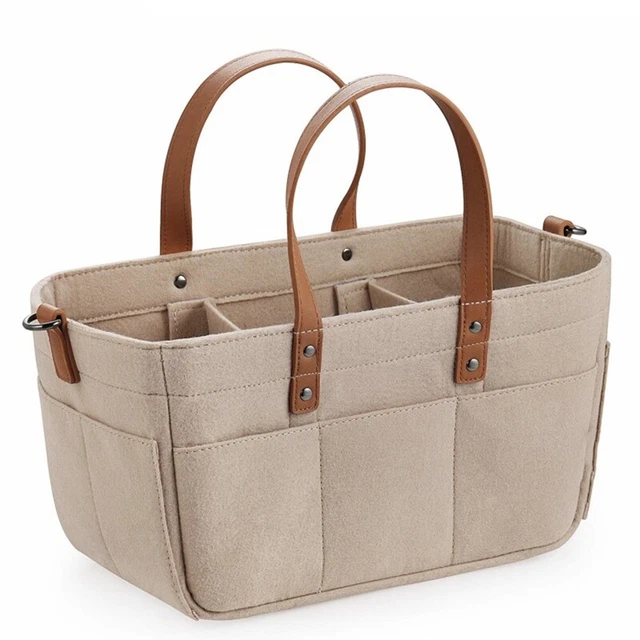 Baby Felt Storage Nursery Organizer Basket Infant Bag with Handle Changing NapF7