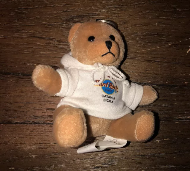 Herrington Teddy Bear Hard Rock Cafe Catania Sicily Keychain