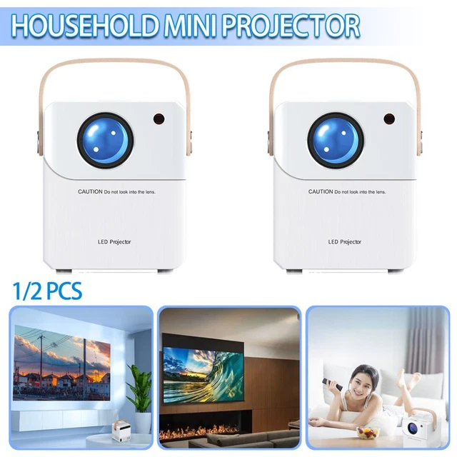 Mini Smart LCD Projector LED Android HD 1080P 4K Home Theater Speaker +n 2