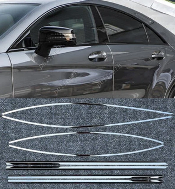 Garniture de pointe d'échappement Quad de voiture en acier inoxydable, pour mercedes-benz CLS W218 2012 2013 2014 2015 2016 2017 Garniture de pointe d'échappement Quad de voiture en acier inoxydable, pour mercedes-benz CLS W218 2012 2013 2014 2015 2016 2017