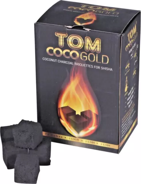 CARBONE DI LEGNO di COCCO TOM COCO GOLD PER NARGHILE' KG 1 2