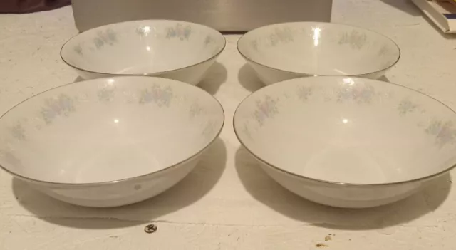 Set of 4- CHINA GARDEN PRESTIGE Jian Shiang  Floral Pattern Bowls 6 1/4"