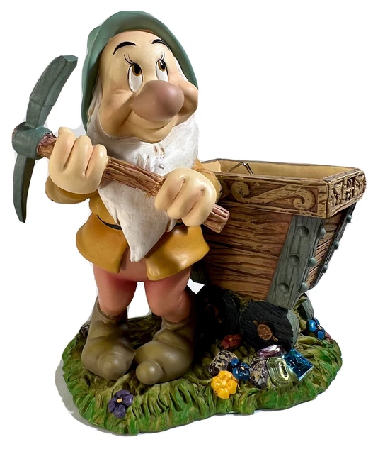 VINTAGE DISNEY SNOW White Seven Dwarfs Bashful Paper Clip Holder Desk