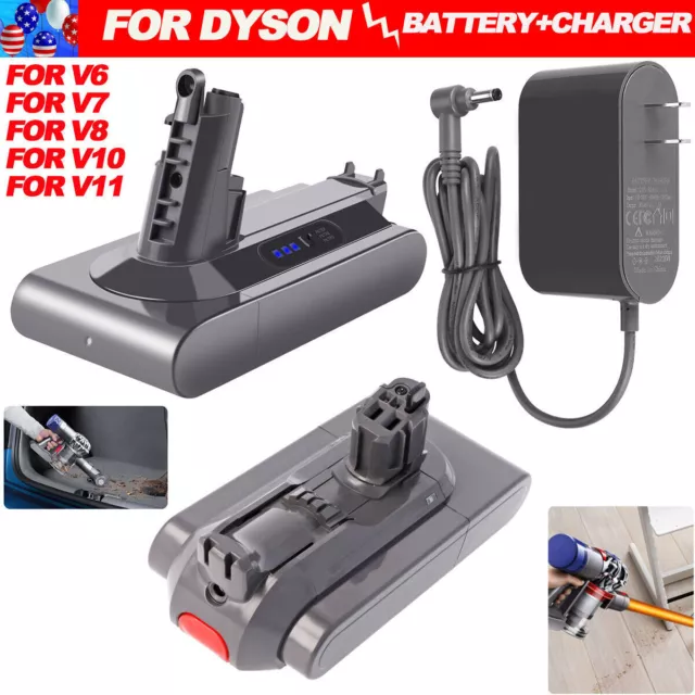 21.6V 6000mAh Battery for Dyson V6 V7 V8 V10 Series SV12 DC62 SV11