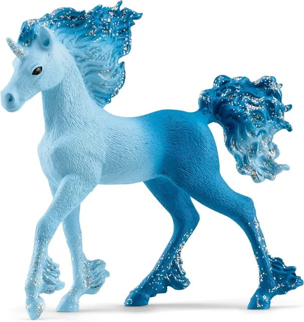 SCHLEICH 70758 bayala Elementa Water Flames Unicorn Foal Figurine