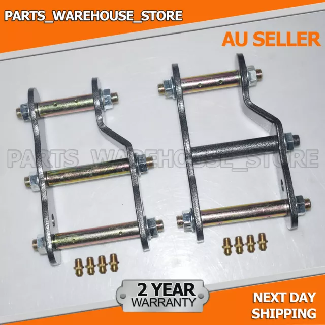 Lift Kit 2" Rear Extended Greasable Shackles For Toyota Hilux Revo N80 4WD 2015+