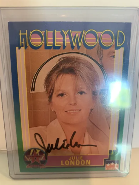 Starline Hollywood Autograph Card #114 JULIE LONDON Cry Me a River Actress 1991