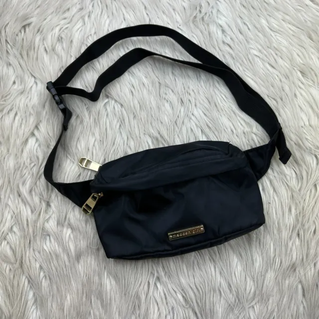 Madden Girl Women's Black Nylon Belt Bag Fanny Pack