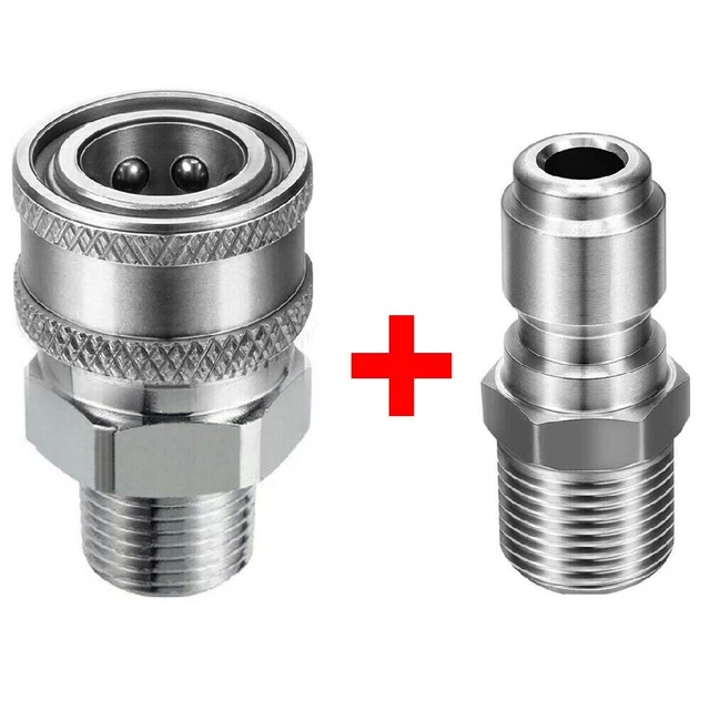 Adapter Kit Pressure Washer Adapter 3/8’’ 5000 PSI Male Quick Connector