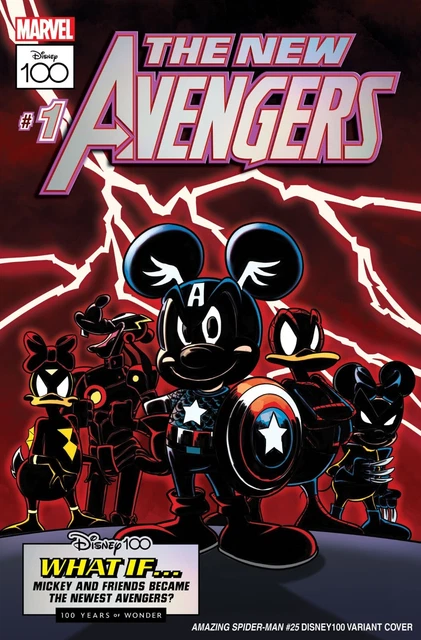 Marvel Amazing Spiderman #25 Disney100 New Avengers Variant 1St Print