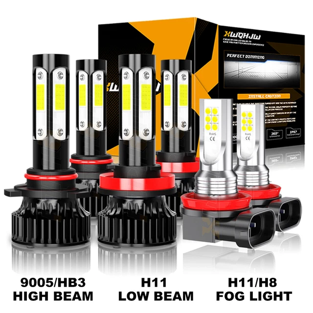 For Fiat 500 2012-2013 LED Headlight Fog Light Daytime Running Light Bulbs E - Foto 7