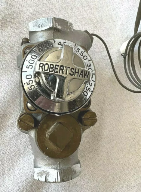 Vintage Robertshaw Model BN Gas Oven Thermostat #207 250-550 Chrome Dial 48"