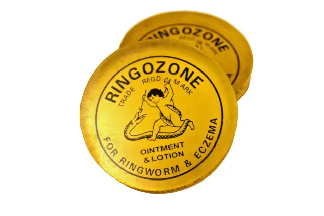 Vintage Ringozone Skin Ointment & Lotion Advertisng Paperweight Chemist Collecti