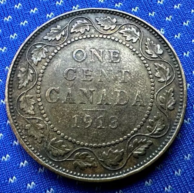 Canada 1 Cent 1913 Coin       #MX156