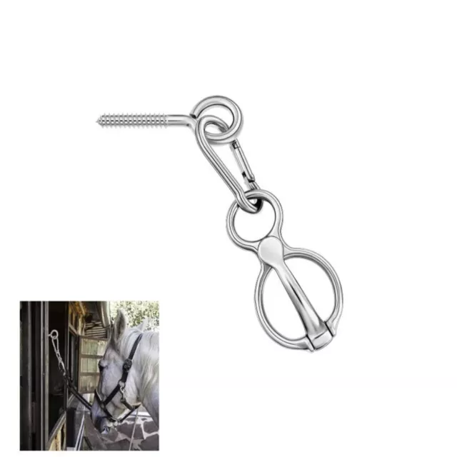 1PCS Horse Tie Ring Heavy Duty Stainless Steel Tie Ring Horse Training Equipment