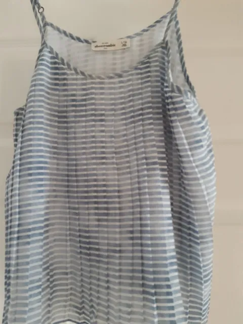 Abercrombie Kids Girl’s Blue/White stripe Summer Top Age 14 Years
