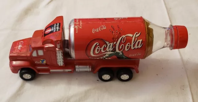 CUSTOM 1990s Homemade VINTAGE Coca-Cola Coke Soda Can Bottle Tanker Truck