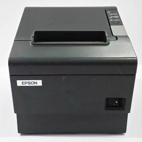 Used Epson TM-T88IV M129H POS Receipt Ethernet Printer Rust at the back