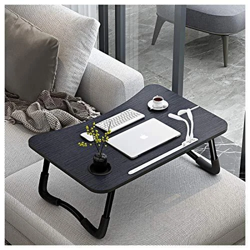 A3A ACADGQ Table de Lit Pliable, Support Ordinateur Portable Lit avec 4 Ports US