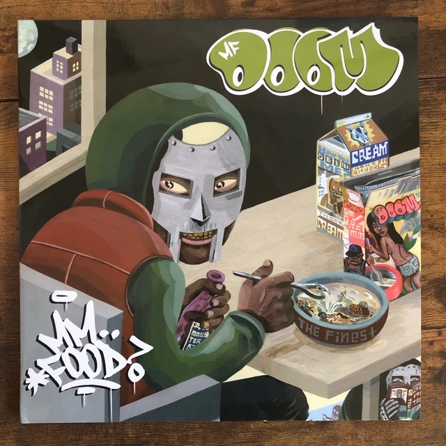MF DOOM - MM .. Food / White Green Color 2xLP Vinyl Record VMP Rap Hip Hop VMP