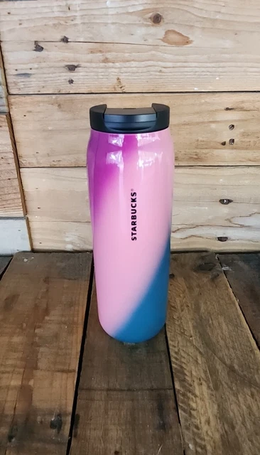 New Starbucks Blue & Pink Ombre 20oz Stainless Steel Vacuum Insulated Tumbler