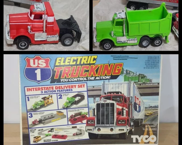 Vintage Tyco US 1 Electric Trucking Interstate Delivery Set Complete In Box