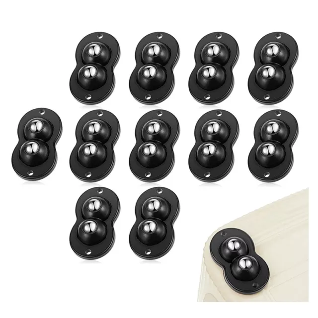 12Pcs  Self Adhesive Swivel Caster Wheels Casters  Bead Universal Wheel for3258
