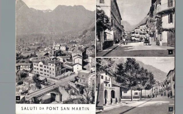 Aosta Pont S. Martin vedutine  F. Grande  spedita