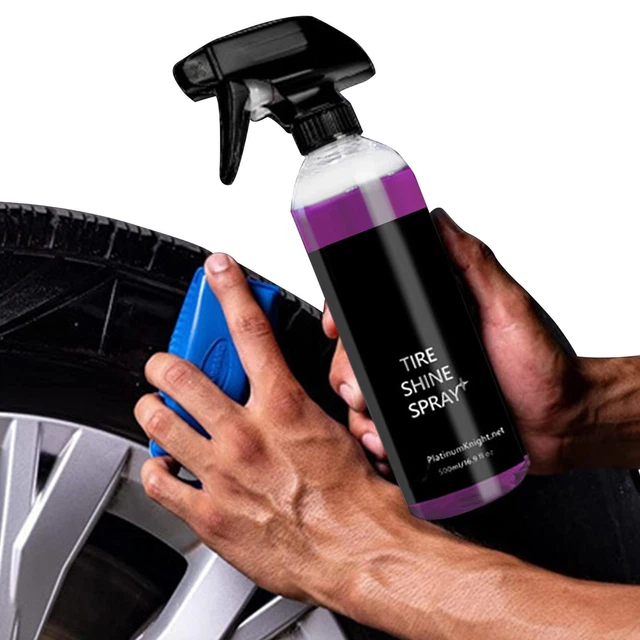 Pulitore ruote auto pneumatici spray per medicazione resistente lucentezza pneumatici estrema