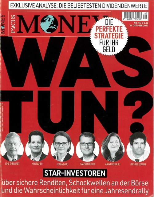 FOCUS MONEY 452023 vom 31. Oktober 2023 neu und ungelesen 100