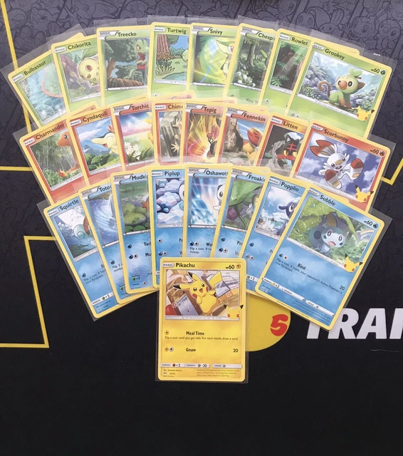 POKEMON CARDS MCDONALDS 25th Anniversary 2021 Complete NonHolo Set