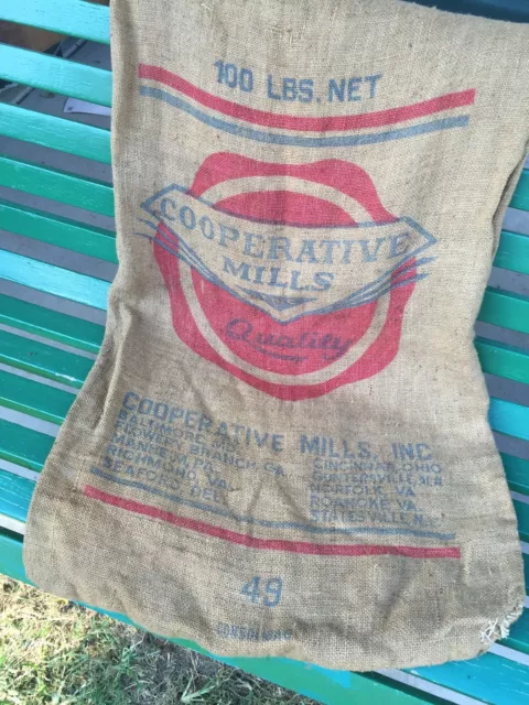 Vintage Cooperative Mills, Inc. Burlap Feed Sack/Bag