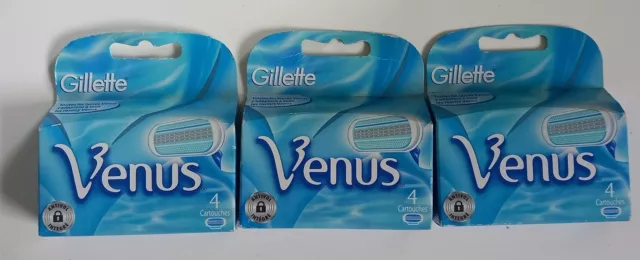 Pack 12 Lames Gillette VENUS Pour Rasoir Femme NEUF