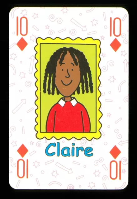 1 x Spielkarte Jacqueline Wilson - Claire - 10 of Diamonds S42