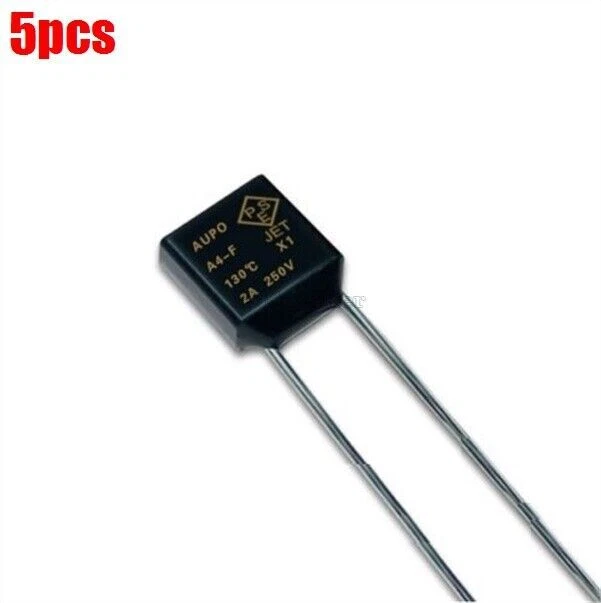 5Pcs Aupo Thermal Fuse Cutoff Tf 130℃ 250V 2A A4-F New Ic rk 5Pcs Aupo Thermal Fuse Cutoff Tf 130℃ 250V 2A A4-F New Ic rk