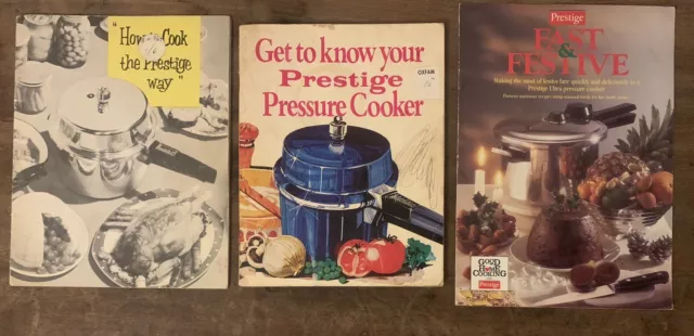 VINTAGE PRESTIGE PRESSURE Cooker Manual Instructions Recipe Book