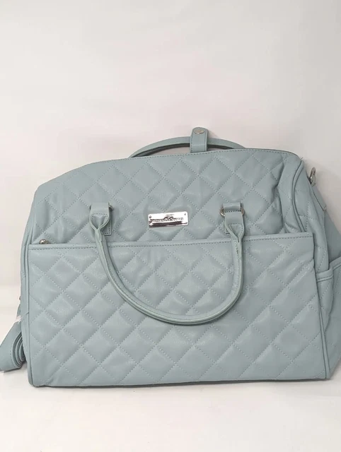 NWOT - Samantha Brown w/RFID Protected Pocket Quilted Weekender Bag - Light Teal