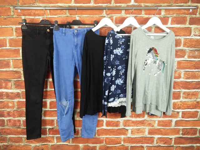 Girls Bundle Age 10-11 Years H&M Gap Jeans Long Sleeve Tee Sequins Unicorn 146Cm