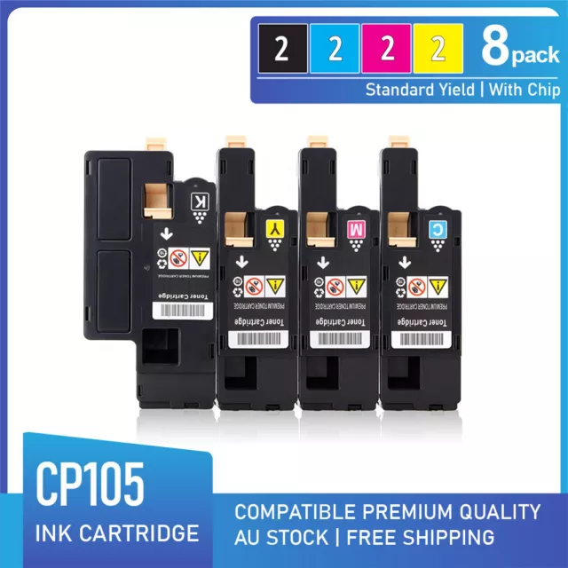 8x Toner for Fuji Xerox DocuPrint CP105b CP205 CM205b CM205fw CM215 CP215W